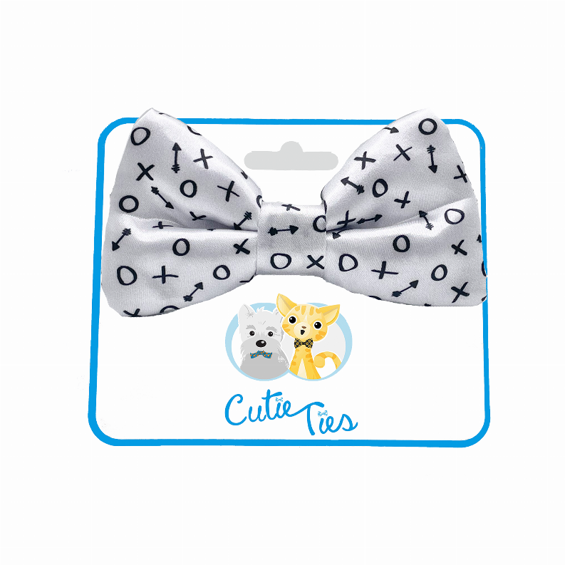 Cutie Ties Dog Bow Tie - One Size Hugs/Kisses
