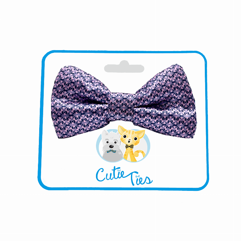 Cutie Ties Dog Bow Tie - One Size Pink & Blue