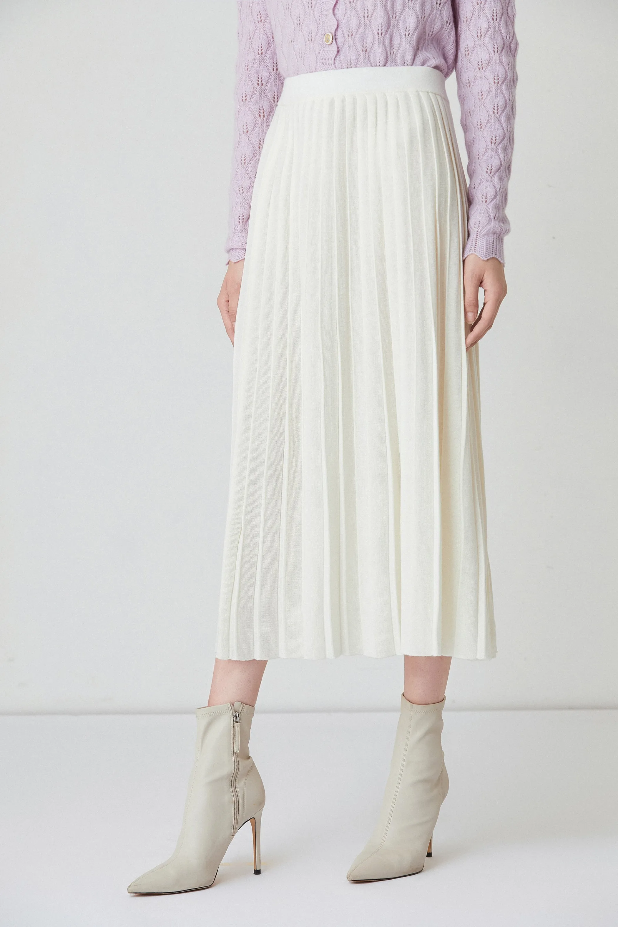 TopDawg | Fangyan,Fangyan | Bleuenn pleated Knit skirt