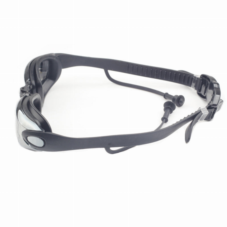 Go Go Goggles Swimming Glasses With Ear Plugs - Basic Black