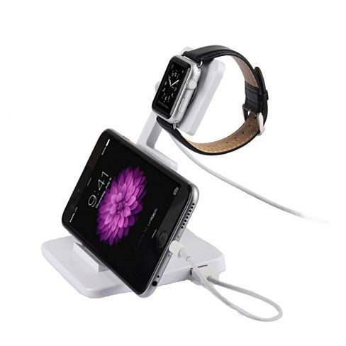 Apple iWatch and iPhone and iPad a Dual Charging Stand