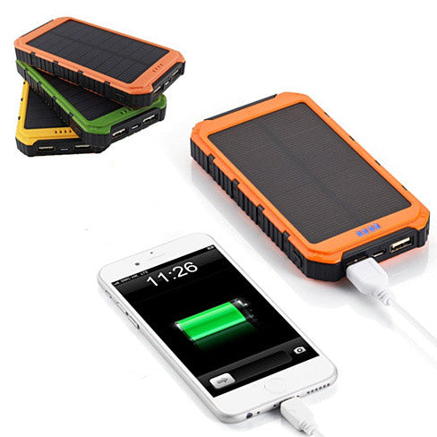 Roaming Solar Power Bank Phone or Tablet Charger - Black