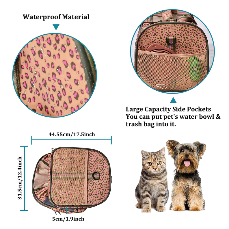 GOOPAWS Soft-Sided Kennel Pet Carrier for Small Dogs, Cats, Puppy, Airline Approved Cat Carriers Dog Carrier Collapsible, Travel