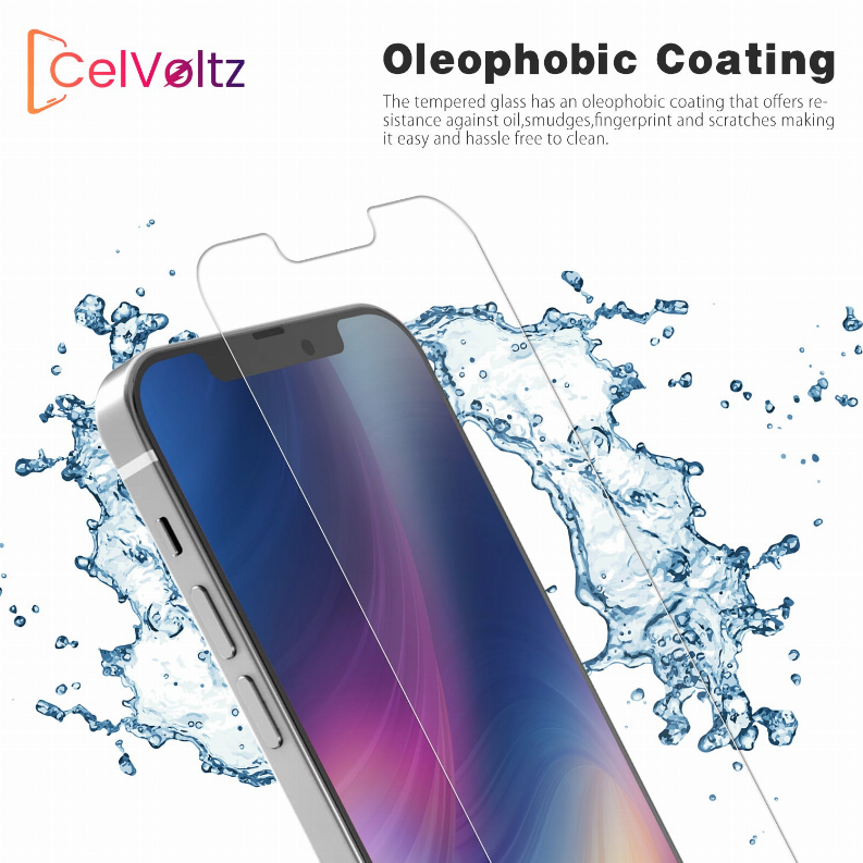 Celvoltz Tempered Glass Compatible For IPhone (100 Pack) Clear - iPhone 12 Pro Max