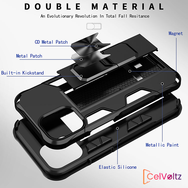 Celvoltz Kickstand Shockproof Case For IPhone - iPhone 7 Plus