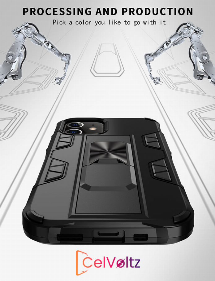 Celvoltz Kickstand Shockproof Case For IPhone - iPhone 13 Pro Max