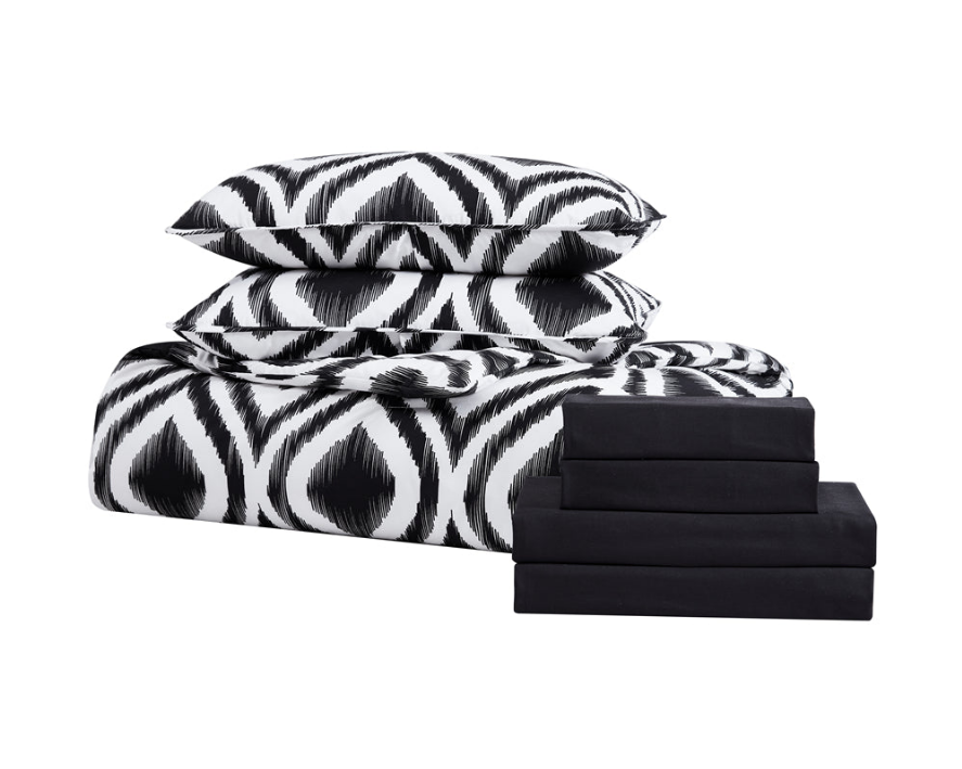 Cypress 7 Piece bed in a bag Comforter Set and Sheet Set