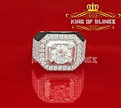 925 Silver Hip Hop Louisiana State Flag Shape Pendant Iced CZ Diamond Chain White Gold