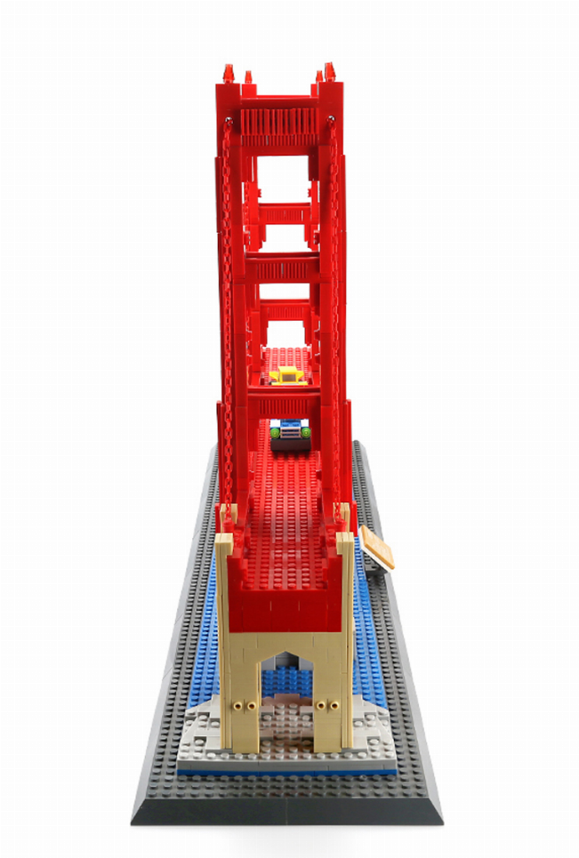 The Golden Gate bridge brick set