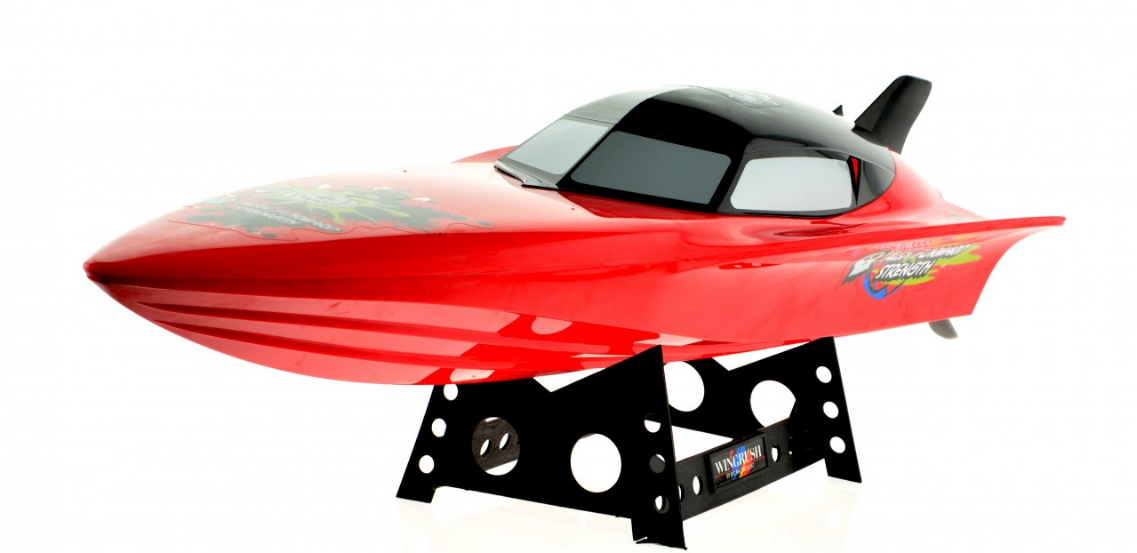 Dual Motor Speed Boat With 2.4 Ghz Remote - 30 in Red
