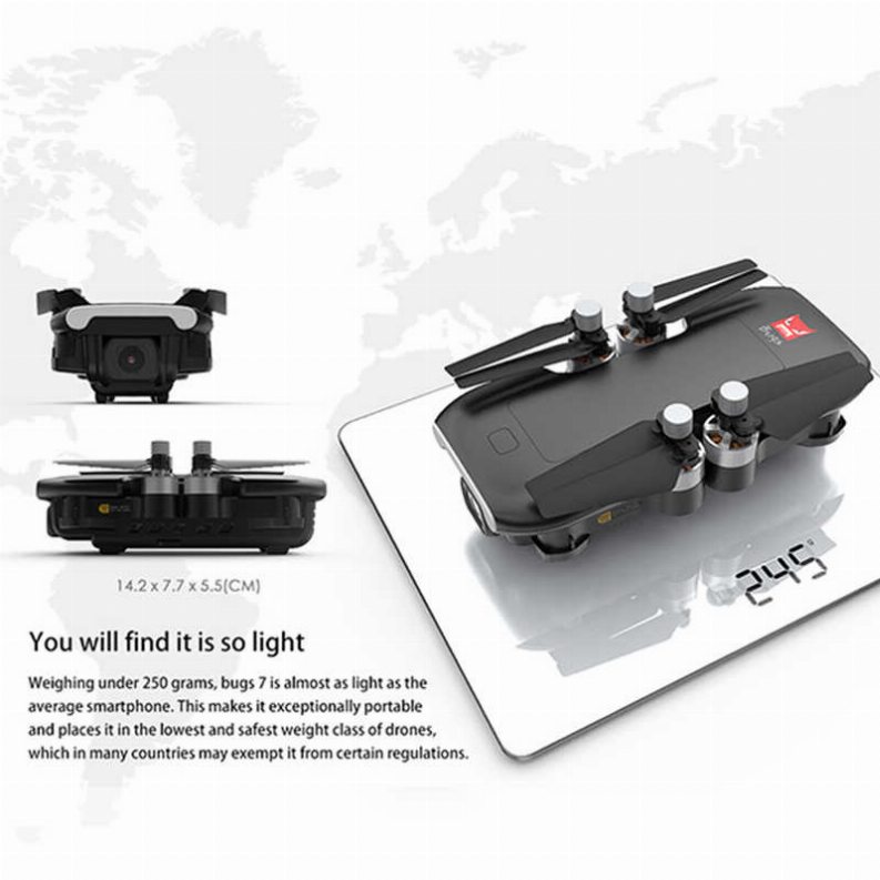 B7W-4K Mini Brushless Gps Drone With All The Fixings And An Optical Flow Sensor For Indoor Flying