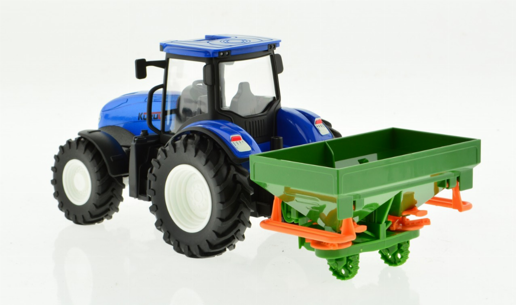 RC Farm Tractor - Metal Part - Blue 4 Wheels Blue