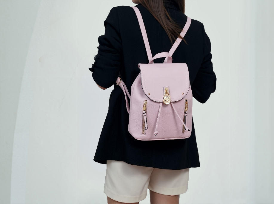 Xandria Vegan Leather Women's Backpack Pink