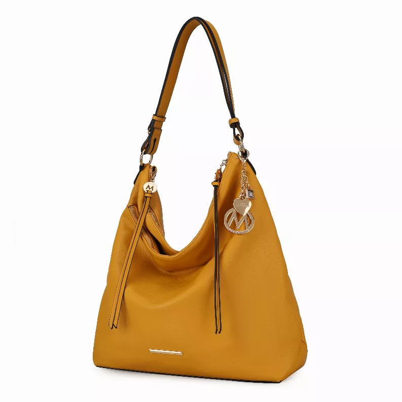 MKF Collection by Mia K Nora Premium Croco Satchel Handbag in Yellow
