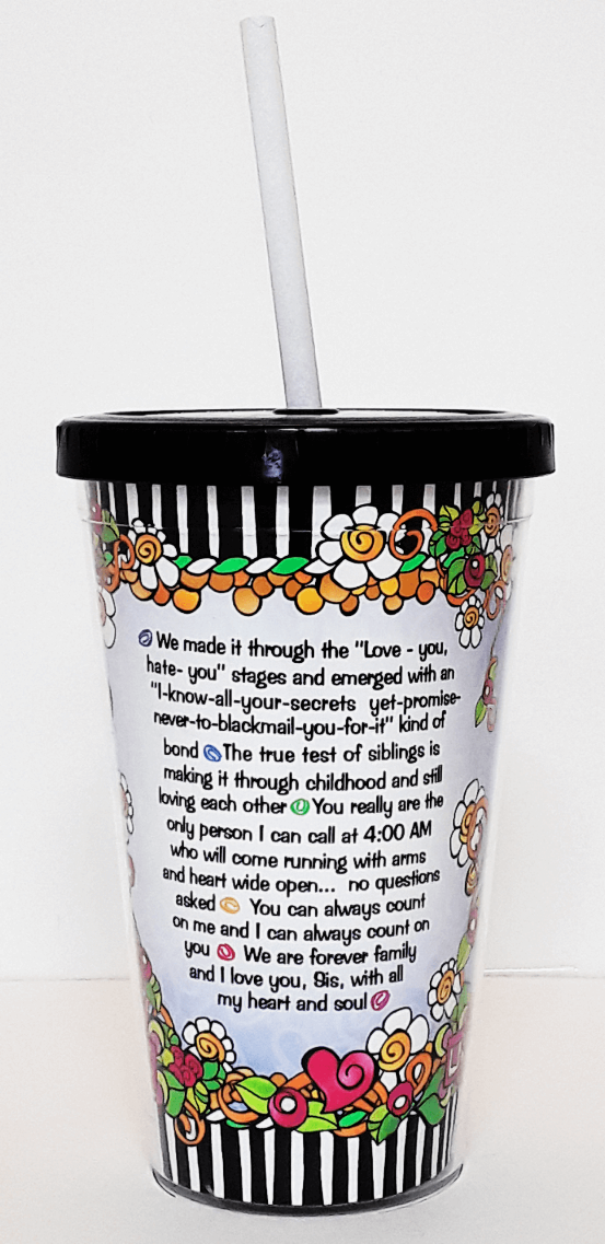 Wonderful Wacky Words COOL Cup - Glad You're My Sister