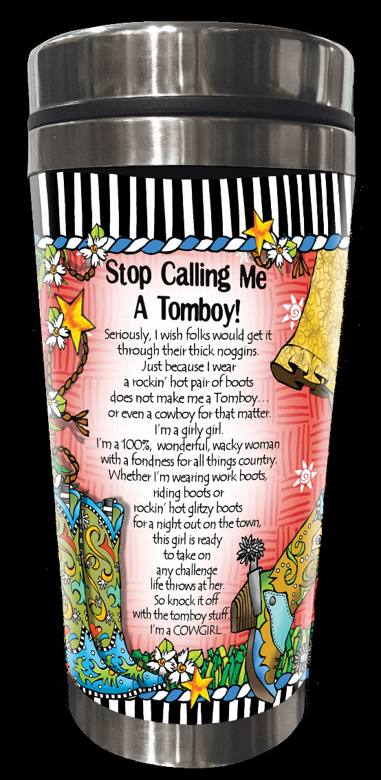 TingleBoot Collection Stainless Steel Tumbler - Tomboy