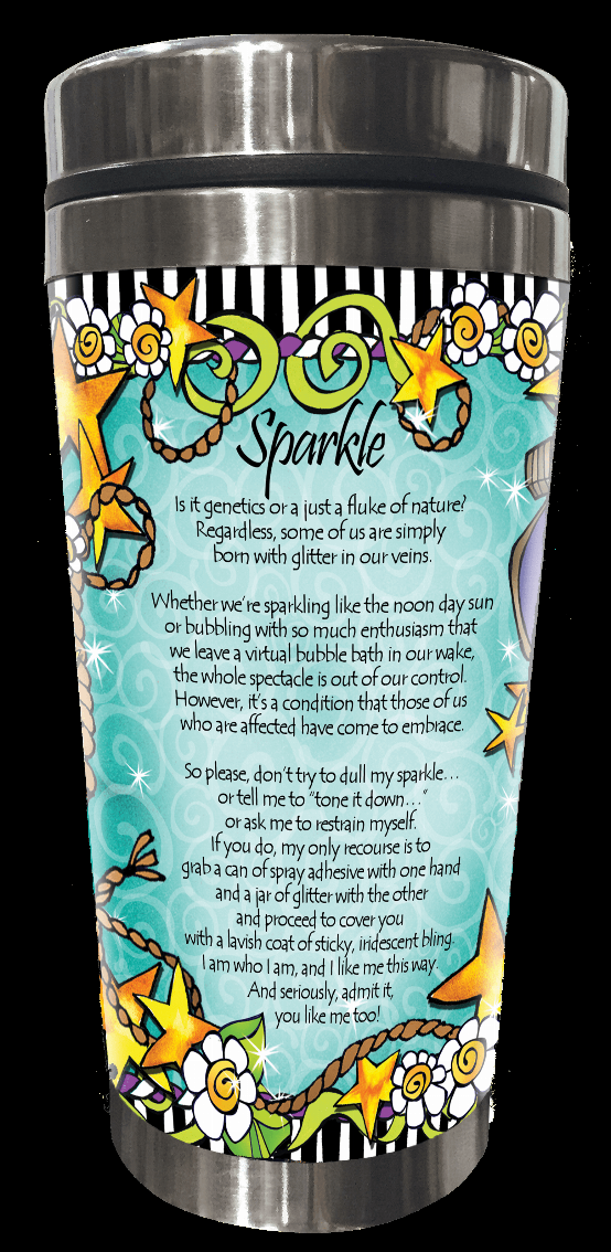 TingleBoot Collection Stainless Steel Tumbler - Sparkle