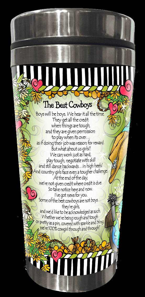TingleBoot Collection Stainless Steel Tumbler - Best Cowboys