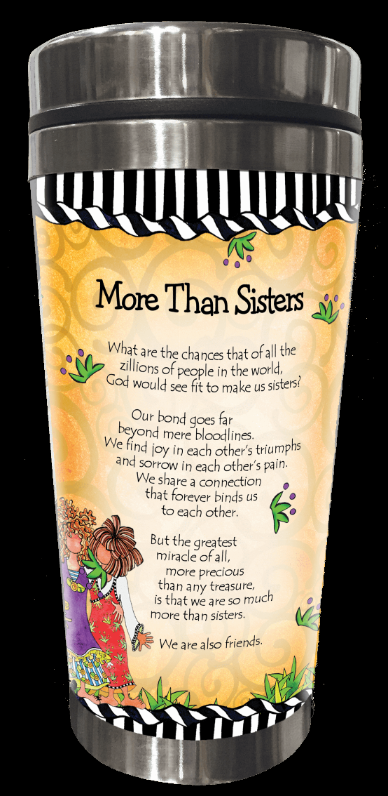 Wacky Stainless Steel Tumbler -  More Than Sisters
