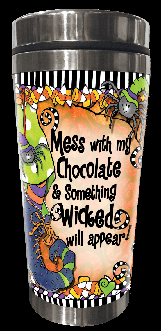 Wacky Stainless Steel Tumbler -  Halloween Shoes