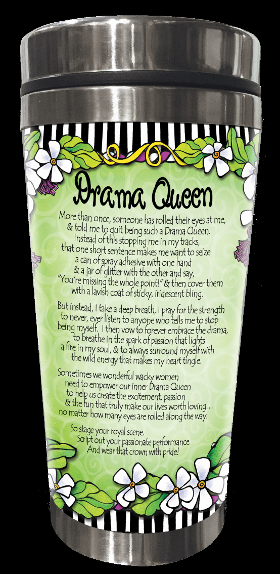 Wacky Stainless Steel Tumbler - Drama queen