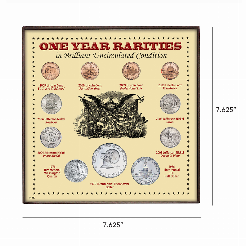 One Year Rarities Eleven Coin Display Boxed Set