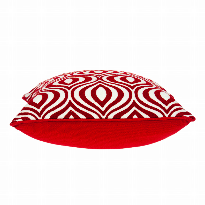 Parkland Collection Altia Red and White Throw Pillow