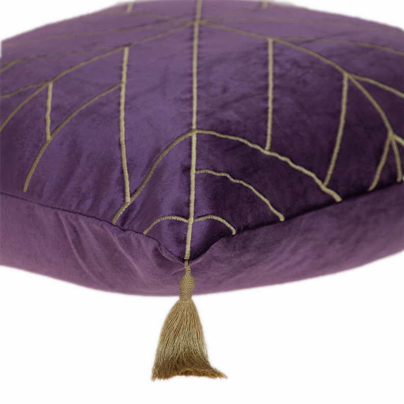 Parkland Collection Zella Transitional Throw Pillow 20" x 20" Dark Purple