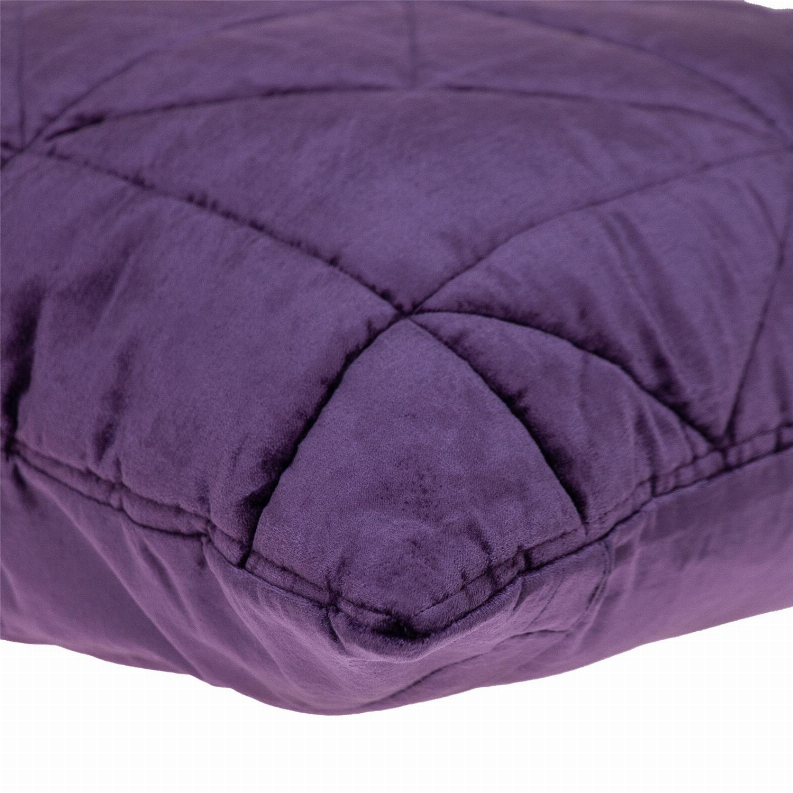 Parkland Collection Zoe Transitional Quilted Throw Pillow - 20" x 20" Purple