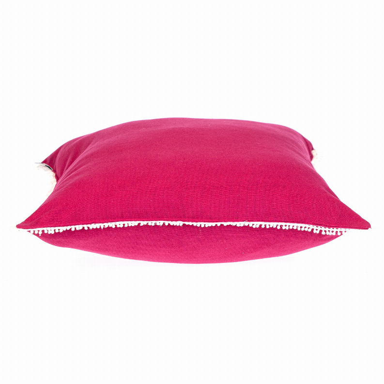 Parkland Collection Transitional Solid Square Pillow 20" x 20" Pink