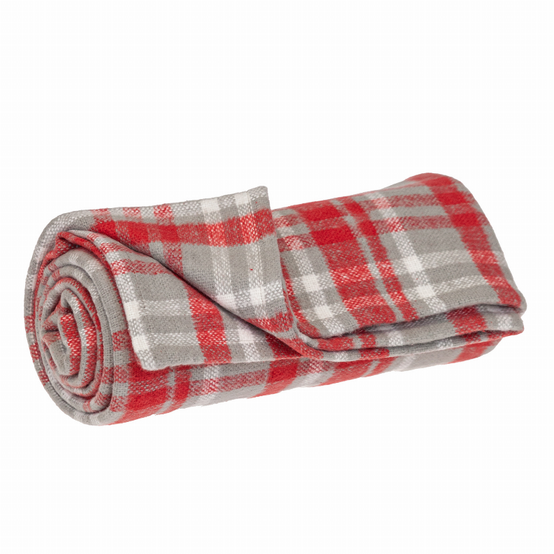Parkland Collection Transitional Plaid Red Rectangle 50" x 65" Throw