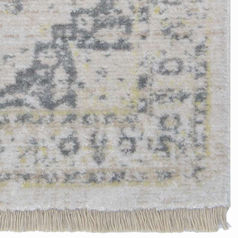 Rugsotic Carpets Machine Woven Crossweave Polyester Area Rug Oriental 1'8''x2'10'' Cream