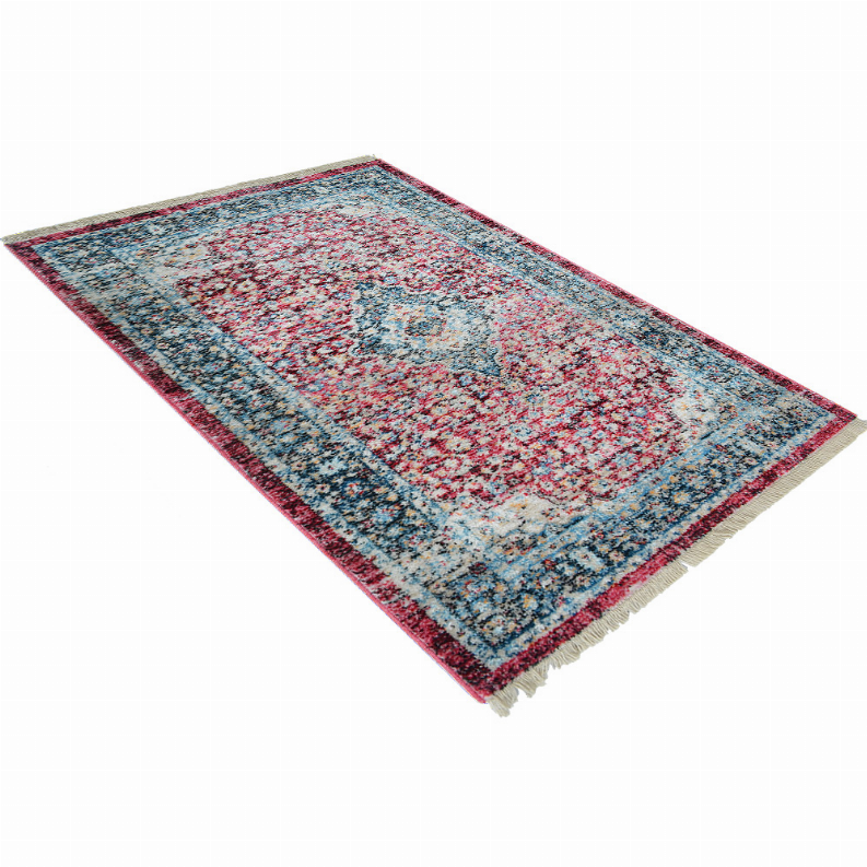 Rugsotic Carpets Machine Woven Crossweave Polyester Area Rug Oriental 1'8''x2'10'' Red1