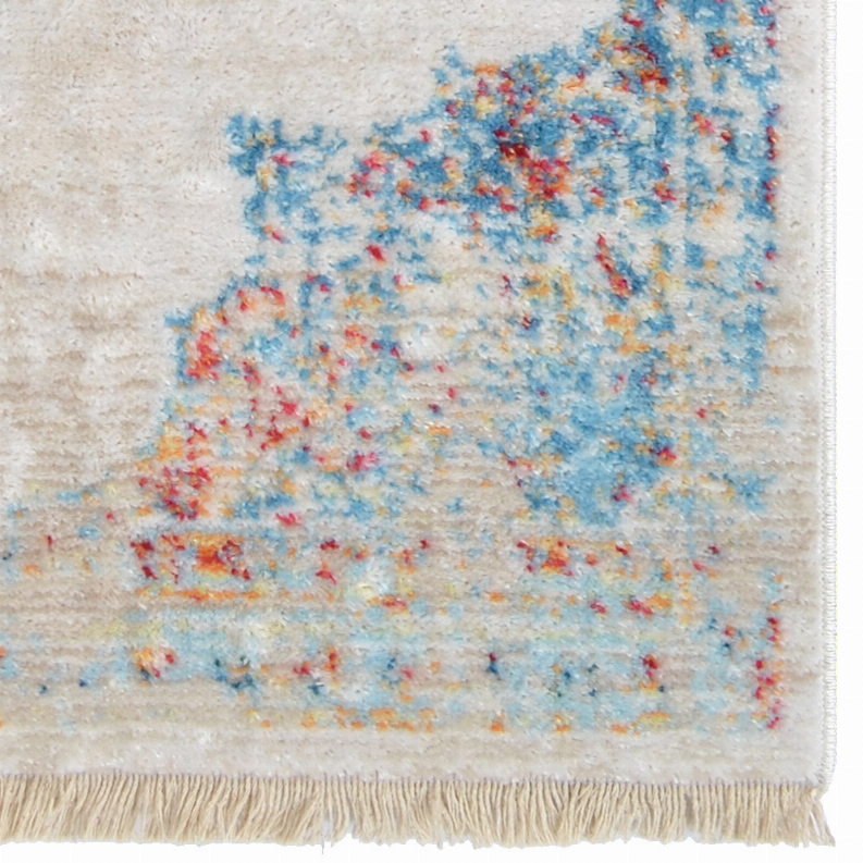 Rugsotic Carpets Machine Woven Crossweave Polyester Multicolor Area Rug Oriental - 4'x5'11'' Multicolor2