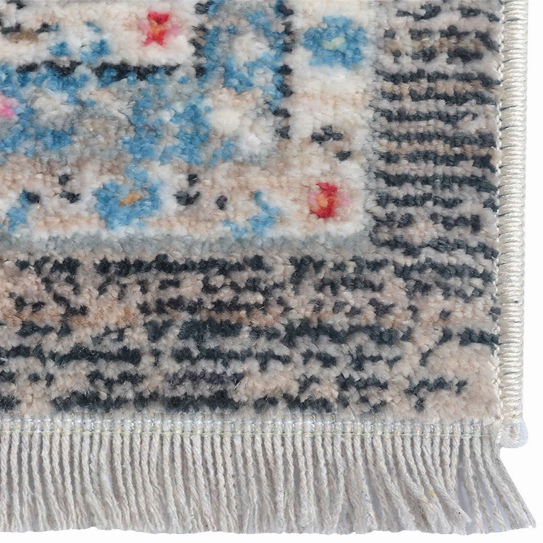 Rugsotic Carpets Machine Woven Crossweave Polyester Multicolor Area Rug Oriental - 4'x5'11'' Multicolor9