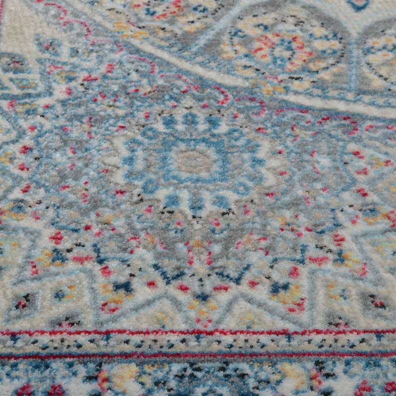 Rugsotic Carpets Machine Woven Crossweave Polyester Multicolor Area Rug Oriental - 4'x5'11'' Multicolor16