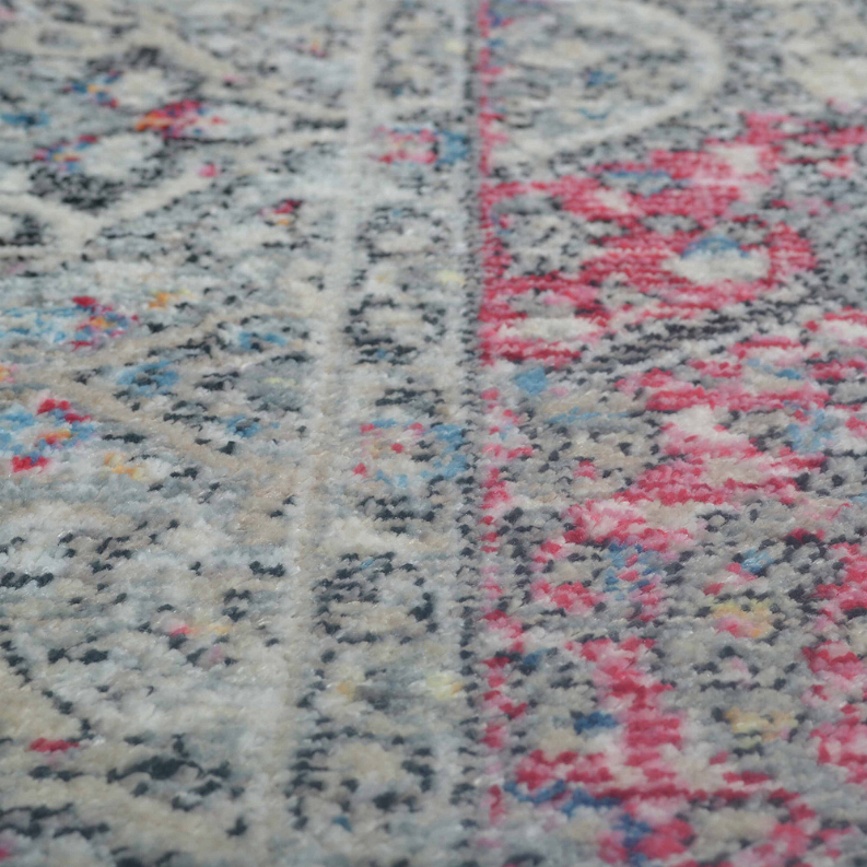 Rugsotic Carpets Machine Woven Crossweave Polyester Multicolor Area Rug Oriental - 6'x9' Multicolor11