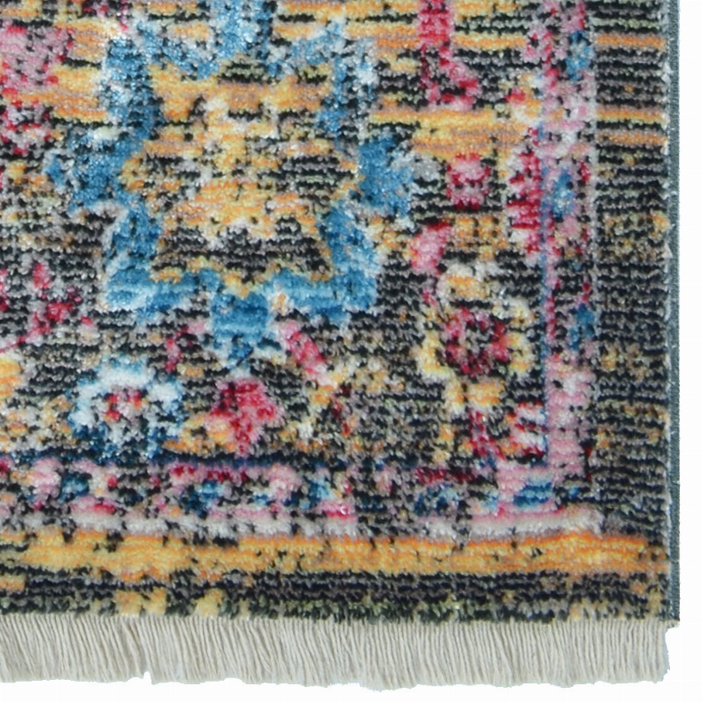 Rugsotic Carpets Machine Woven Crossweave Polyester Multicolor Area Rug Oriental - 9'x12' Multicolor5