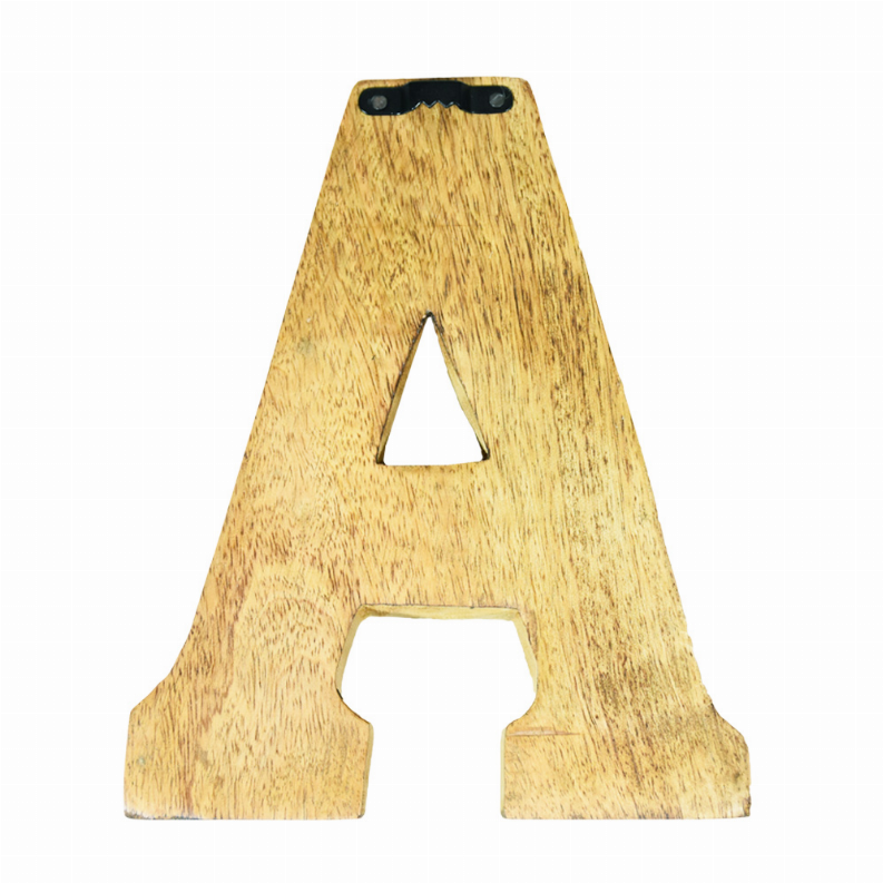 Handmade Eco-Friendly Wall Decor Alphabet Letter Block - Gold1A