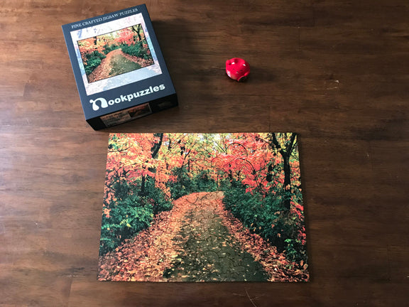 Fall Walk Puzzle - Medium - 13"x17.5" - MisfitWhimsical