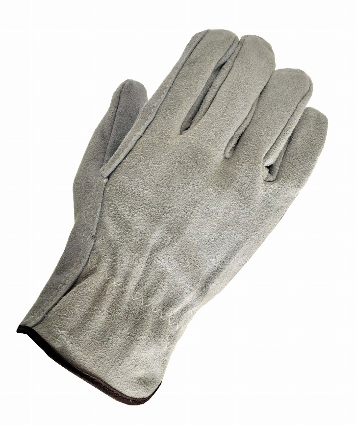 Premium Split Cowhide Leather Straight Thumb Work Gloves