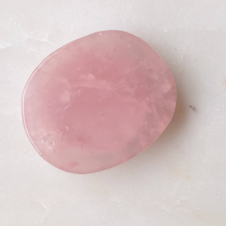 Rock Edge Natural Stone Phone Grip - Pink Crystal