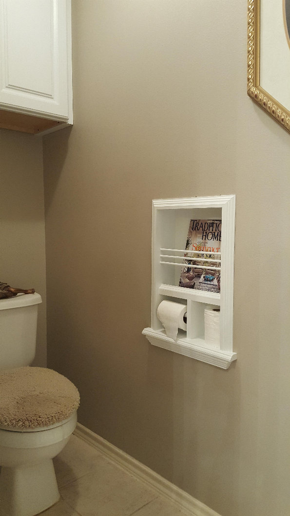 McIntosh STYLE 2 Toilet Paper Holder Recessed Magazine Rack