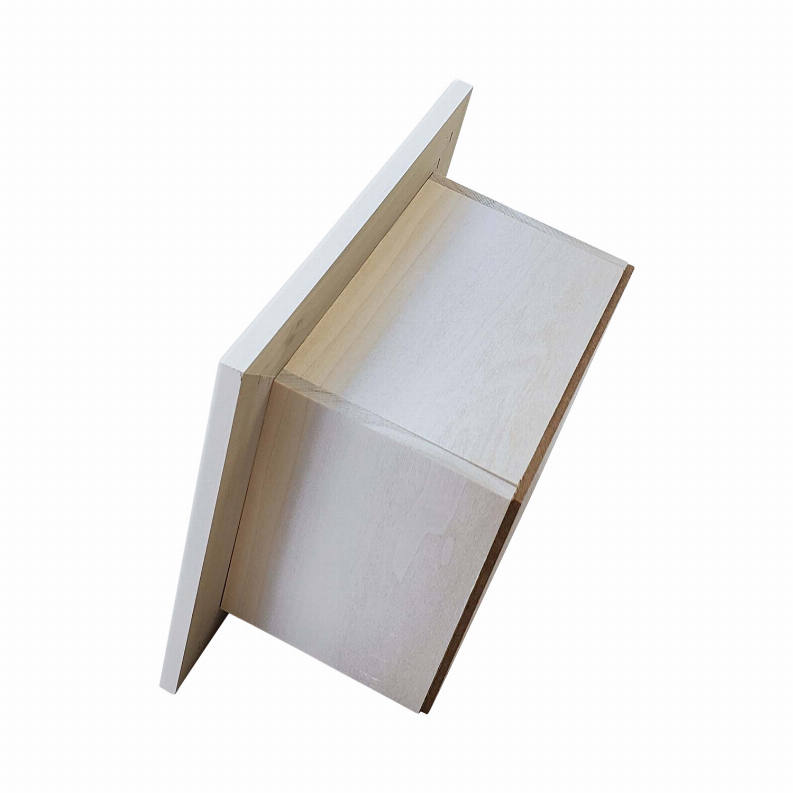 Tavares Recessed Solid Wood Toilet Paper  7 x 8.5"  14 White Enamel
