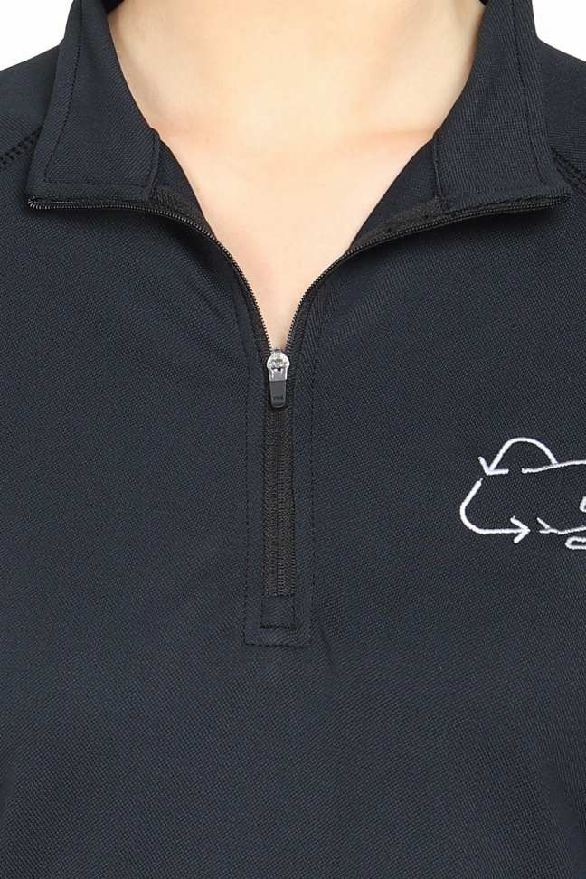 Ecorider By Tuffrider Ladies Denali Sport Shirt 2X Black Beauty/Grey