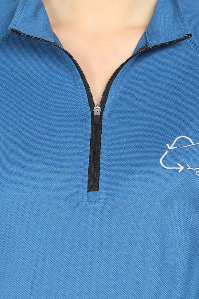 Ecorider By Tuffrider Ladies Denali Sport Shirt XS Dark Blue/Grey