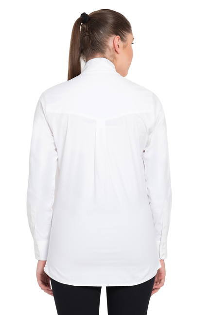 TuffRider Ladies Starter Long Sleeve Show Shirt  38  White 