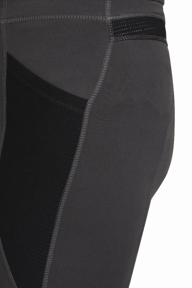 TuffRider Women Silicone Knee Patch Tatum Tights XL Charcoal/Black