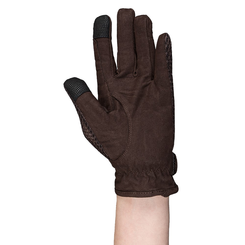 TuffRider Ladies Double Up Air Mesh Half Chap and Glove Set Large  Mocha