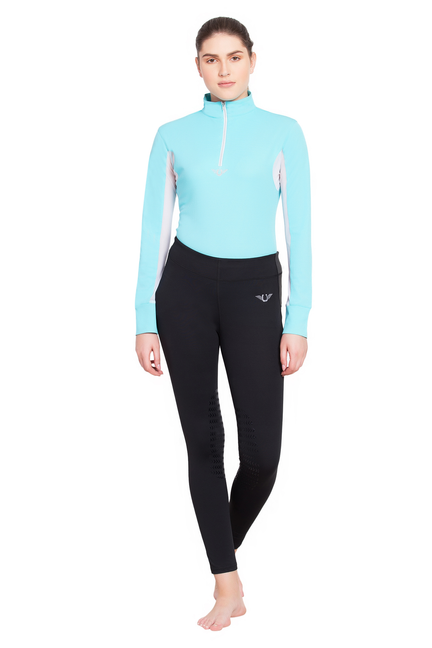 TuffRider Ladies Ventilated Technical Long Sleeve Sport Shirt  X-Large Aqua